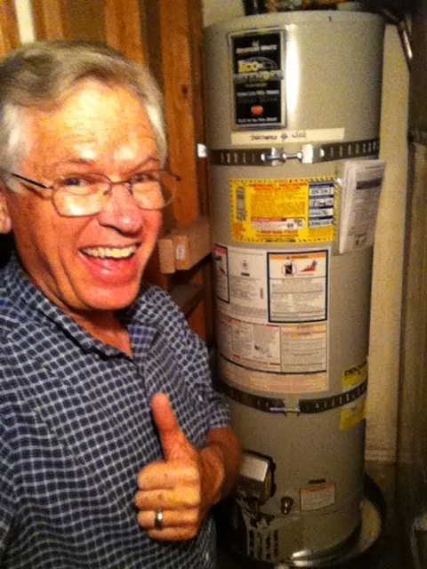 Neils customer 6-19-2014 Thumbs up for Water Heaters Only, Inc. in Orange, CA.